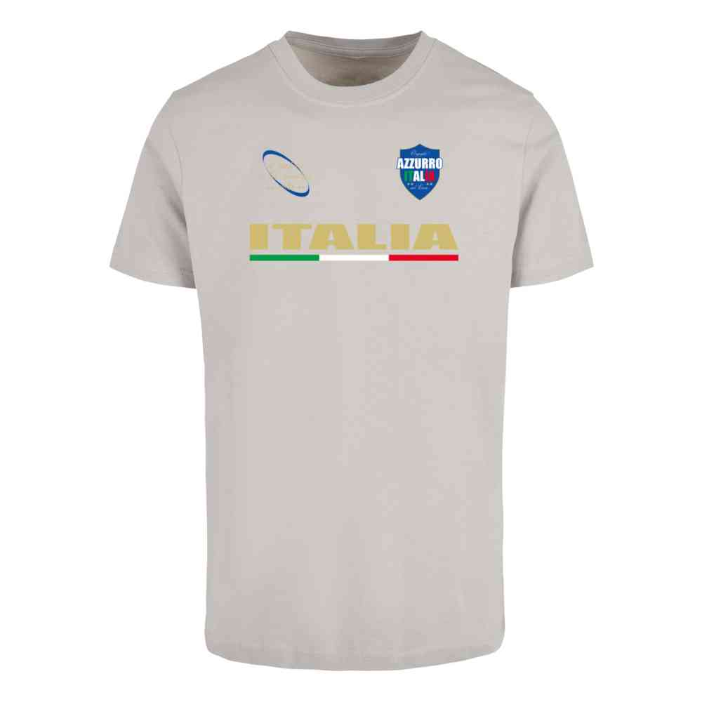 Mister Tee - Italia Trikot Heren Tshirt - Grijs